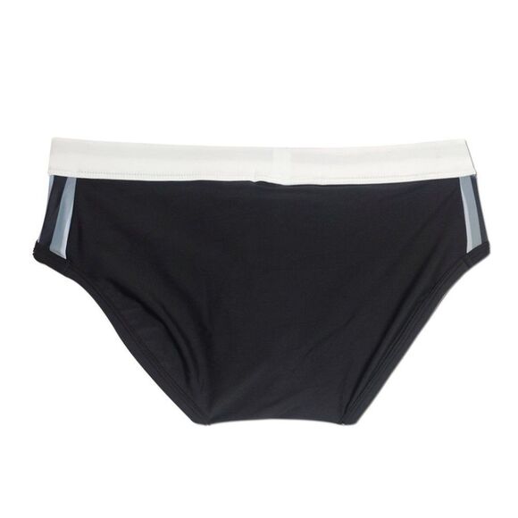 Men's low rise stripes bikini swim brief swimwear speedo Sliver SIZE XL - Picture 5 of 5